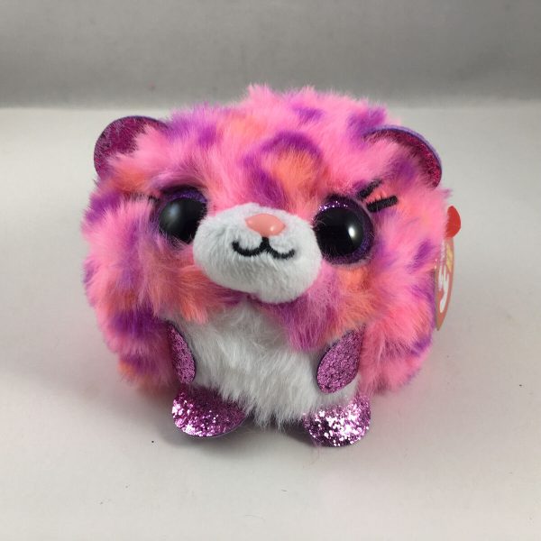 PELUCHE BOLA TY 10 CM  LEOPARD TOPAZ - Imagen 2