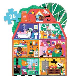 DJECO 37169 PUZZLE GIGANTE LA CASA DE LOS AMIGUITOS