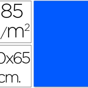 PAQ/25 CARTULINA IRIS 50X65 AZULMAR. 185GR R:200040234