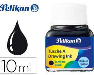 BOTE TINTA CHINA PELIKAN 10ML COLOR NEGRO Nº17