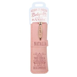 108 NATALIA BOLIGRAFO BAMBÚ Y FUNDA