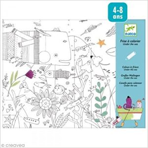 DJ09646 CENEFA PARA COLOREAR UNDER THE SEA DJECO