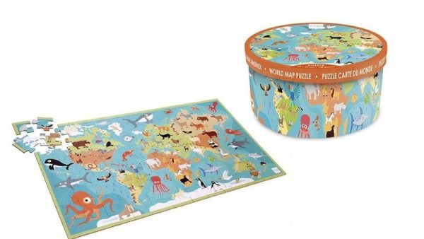 PUZZLE 100 PIEZAS ANIMALS OF THE WORLD  SCRATCH