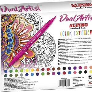 CAJA 36 ROTULADORES DOBLE PUNTA DUAL ARTIST COLORES SURT