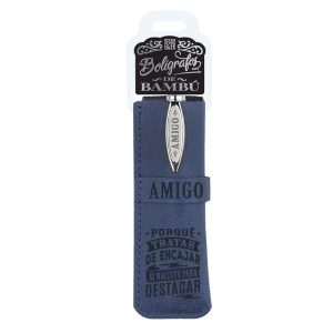 018 AMIGO BOLIGRAFO BAMBÚ Y FUNDA