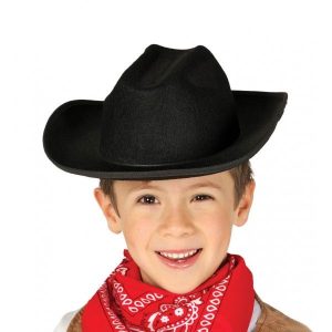 SOMBRERO INFANTIL VAQUERO NEGRO REF 13564
