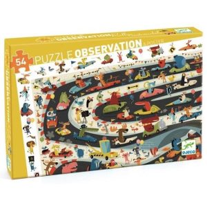 7564 PUZZLE OBSERVACIÓN RALLY DE COCHES 54 P DJECO