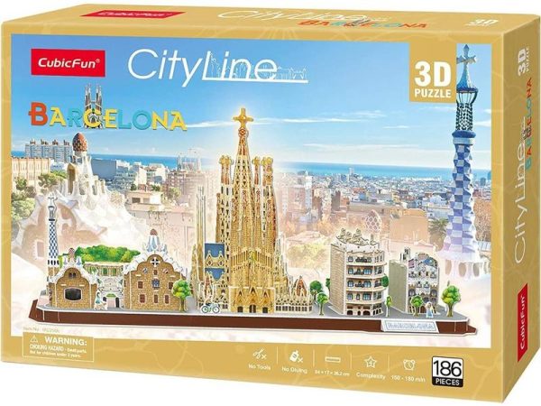PUZZLE 3D CITY LINE BARCELONA - Imagen 2