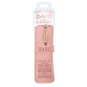 071 ISABEL BOLIGRAFO BAMBÚ Y FUNDA
