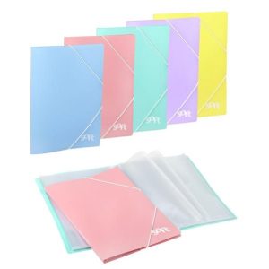 CARPETA CARCHIPLAS SOFT PP A4 20 FUNDAS SOLD VERDE PASTEL