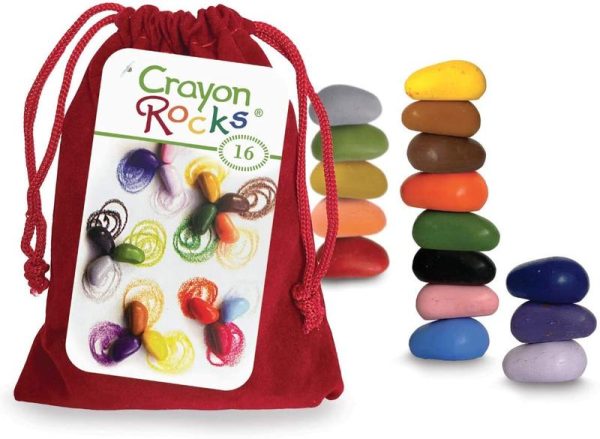 BOLSA ALGODON CON 16 CRAYON ROCKS