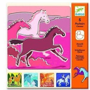 DJ8818 PATRONES ESTARCIDOS CABALLOS DJECO