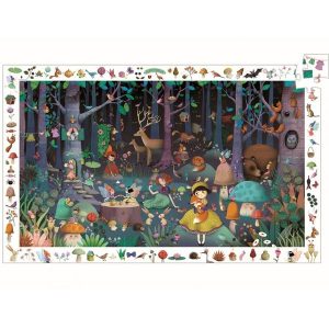 PUZZLE OBSERVACIÓN EL BOSQUE ENCANTADO 100 PZS 7504 DJECO