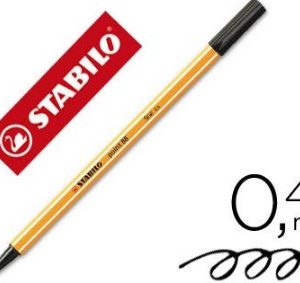 STABILO POINT 88 NEGRO 0.4