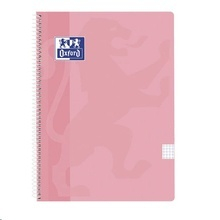OXFORD BLOC Fº 80H 90G. CUAD.4X4 C/M TAPA PLASTICO FLAMINGO