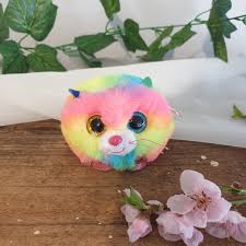 PELUCHE BOLITA TY GIZMO RAINBOW CAT 10 CM
