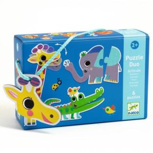 DJECO 38262 EDUCATIVO PUZZLE ANIMALES ARTICULADOS