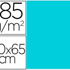 PAQ/25 CARTULINA IRIS 50X65 AZUL CARIBE 185GR R:400080167