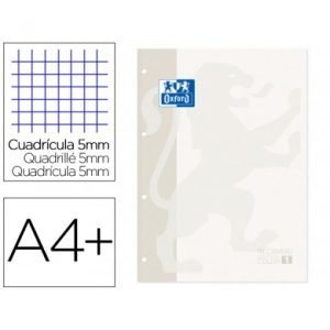 RECAMBIO COLOR 1 OXFORD A4 80H 90G 5X5 4 TALADROS BLANCO
