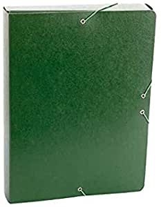 CARPETA PROYECTOS VERDE GOMAS Fº CARTON GOFRADO LOMO 5CM