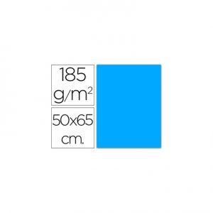 PAQ/25 CARTULINA IRIS 50X65 AZUL MALDIVAS 185GR. R:200040233