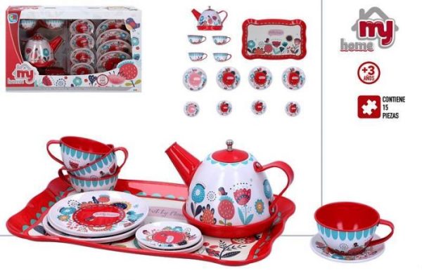 SET TETERA METAL 15 PCS Y 4 TAZAS MINIMAMY