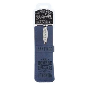 131 SANTIAGO BOLIGRAFO BAMBÚ Y FUNDA