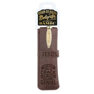 075 JESÚS BOLIGRAFO BAMBÚ Y FUNDA