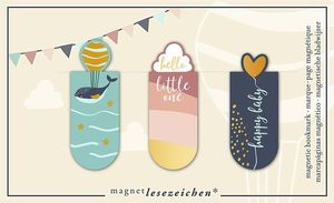 MARCAPAGINAS MAGNETICO HELLO BABY 6 UNIDADES