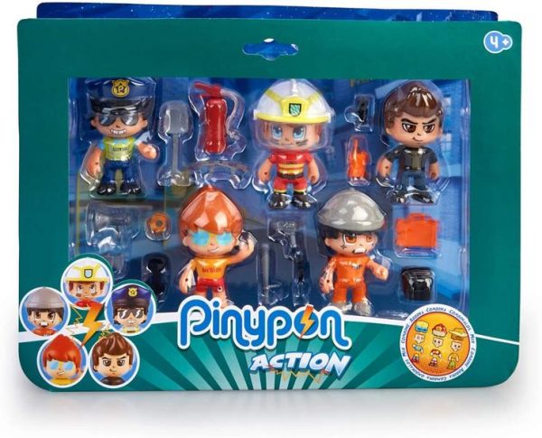 PIN Y PON ACTION PAQ. 5 FIGURAS SERIE 2