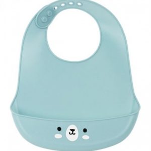 BABERO SILICONA SAFTA BEAR BLUE