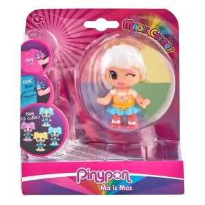 7014706 MIX IS MAX FIGURA NIÑA 2 MAGIC COLORS PINYPON