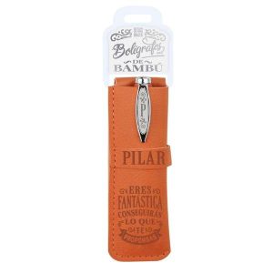 120 PILAR BOLIGRAFO BAMBÚ Y FUNDA
