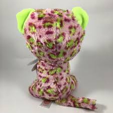 PELUCHE TY 15 CM LEOPARDO ROSA LAINEY