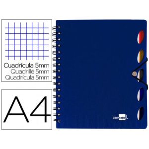 BLOC EXECUTIVE PLASTICO LIDERPAPEL AZUL