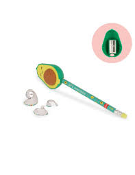 AGUACATE SACAPUNTAS CON GOMA LET.S AVOCUDDLE KIT LEGAMI