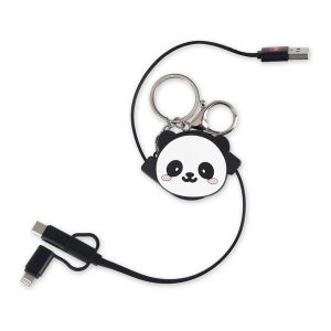 PANDA CABLE DE RECARGA 3 EN 1 RETRACT. CHARGE N ROLL LEGAMI