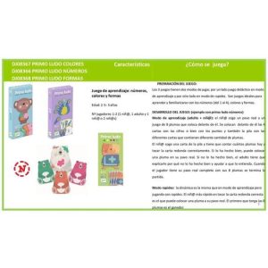 DJECO 38366 EDULUDO PRIMO LUDO 1 2 3 4
