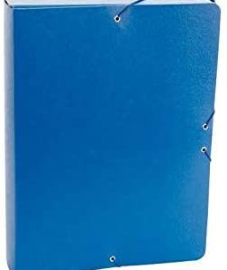 CARPETA PROYECTOS GOMAS Fº CARTON GOFRADO LOMO 5CM AZUL