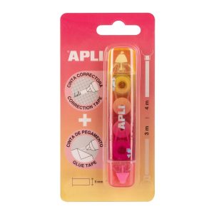 CORRECTOR Y GLUE ROSA