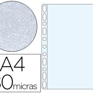 C/100 FUNDAS A4 MULTITALADRO PP 80 MC PIEL DE NARANJA