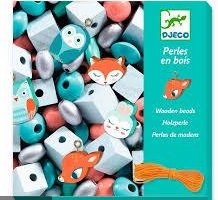 9807 PERLAS DE MADERA PEQUEÑOS ANIMALES DJECO