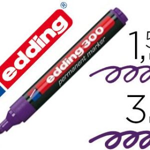 ROTULADOR EDDING 300 MORADO PERMANENTE
