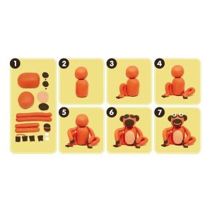 PASTA MODELLING PLAY SECA AIRE 100 G NARANJA