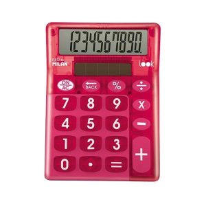 BLISTER CALCULADORA 10 DIGITOS LOOK ROSA
