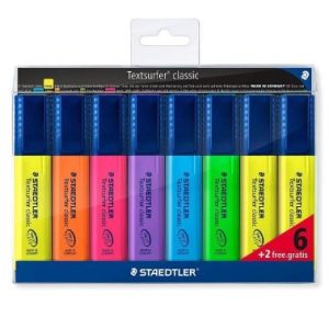 ESTUCHE FOSFORITOS 6 +2 STAEDTLER