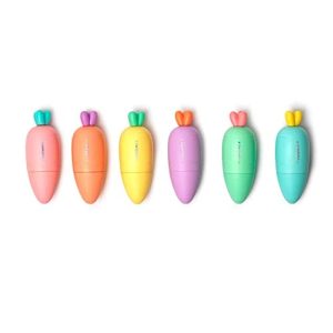 SET 6 NINI SUBRAYADORES ZANAHORIAS