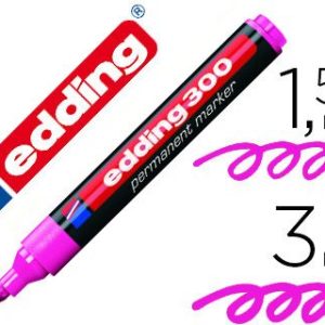 ROTULADOR EDDING 300 ROSA PERMANENTE