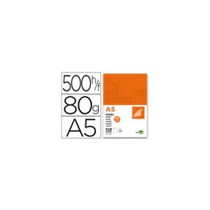 PAPEL LIDERPAPEL A5 80G LISO 500H
