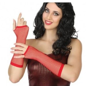GUANTES ROJOS DE MALLA